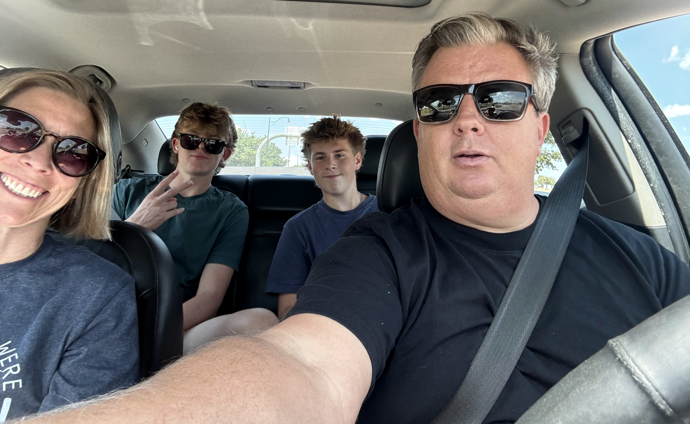 Brent and Jill Larsen with their sons